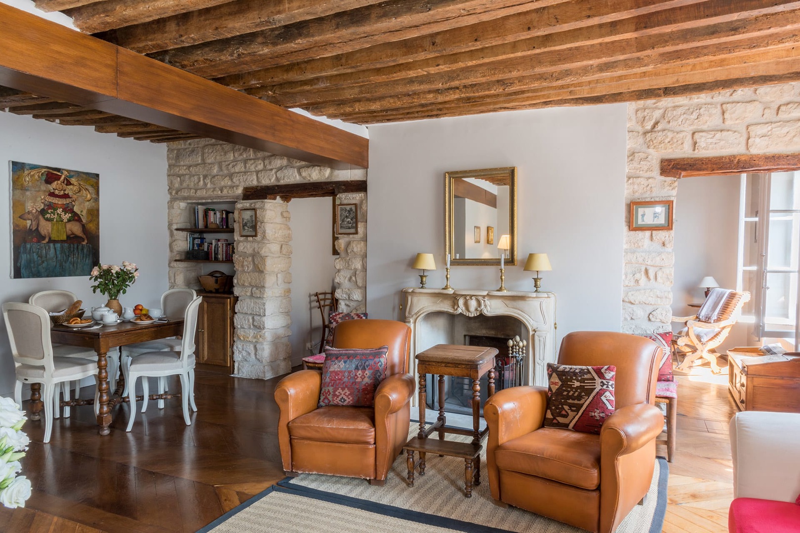 The décor at the Dolcetto perfectly complements the original stone walls.
