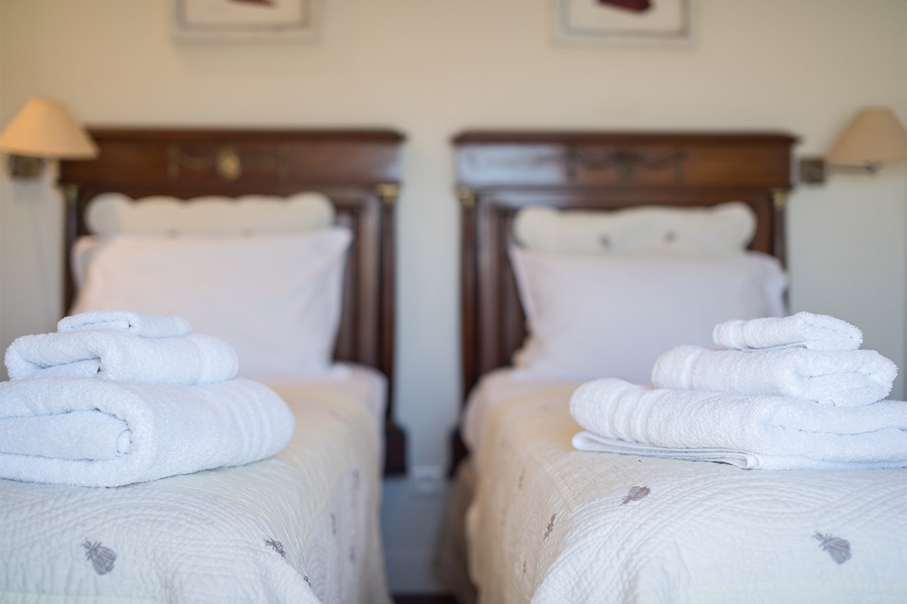 Soft and fluffy towels await you at the apartment.