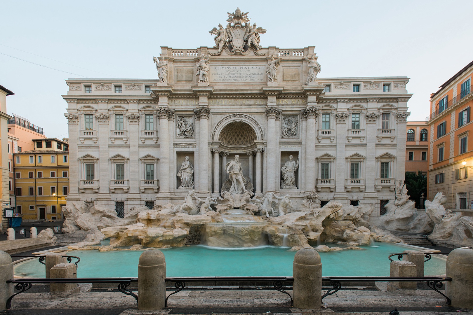 The Trevi Fountain is a 3 minute walk.