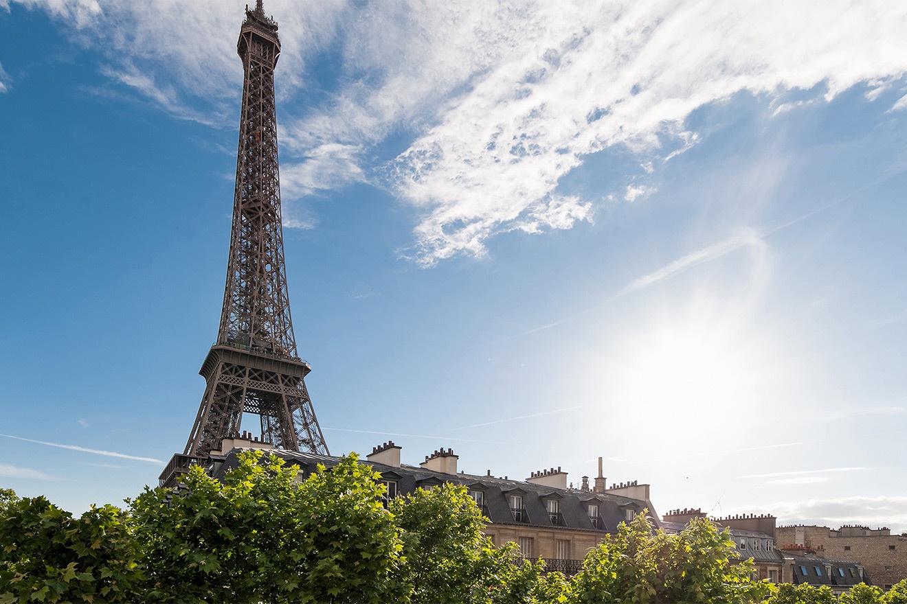 The Eiffel Tower is only a short stroll away.