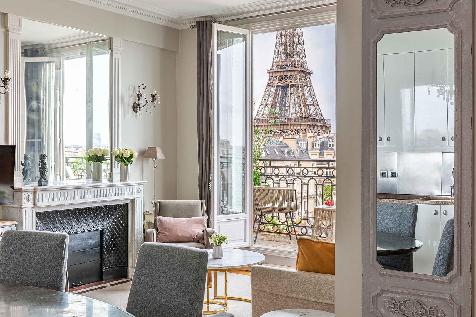 You'll find the same breathtaking views from the living room and bedroom.
