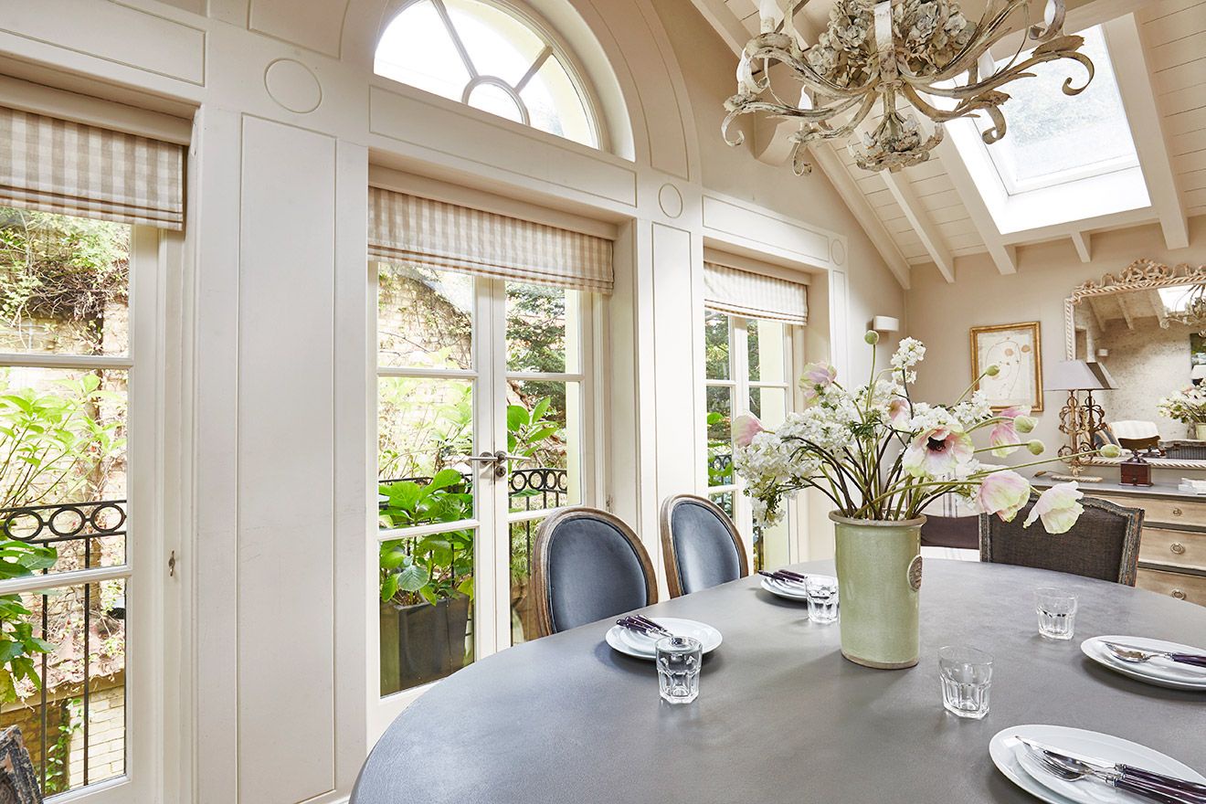 Enjoy the flourishing terrace view while you dine