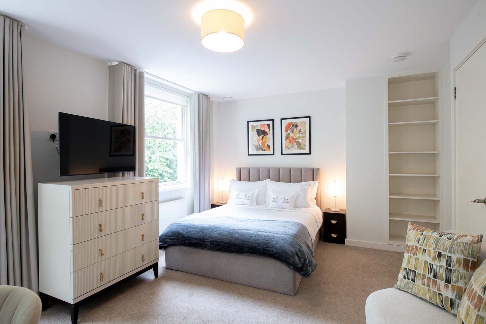 Bedroom 2 is set on level 3 overlooking Stanhope Gardens.