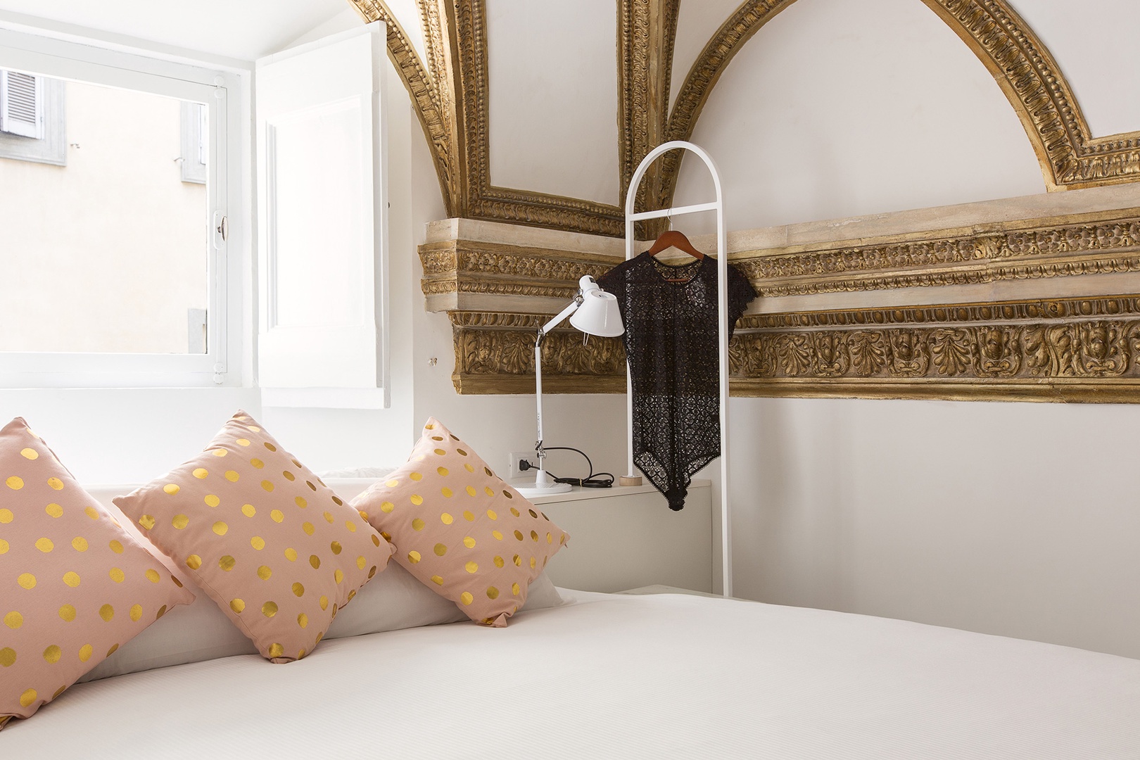 Romantic bedroom 4 has a large soaking bathtub to relax in.