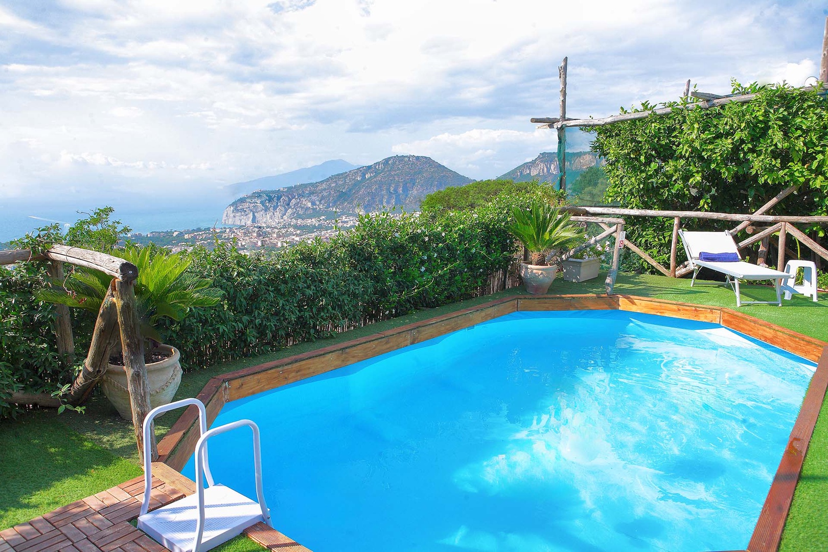 Take a refreshing dip in the pool.