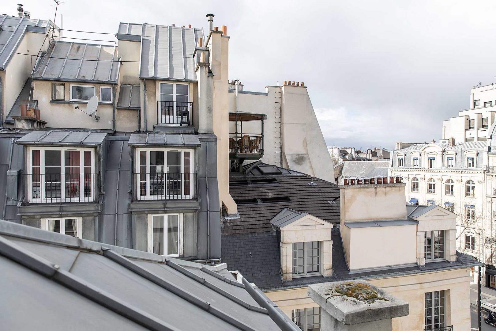 Classic rooftop views over Paris.