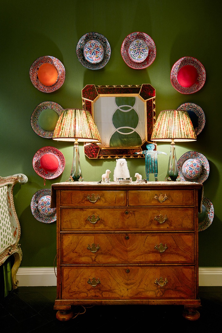 Whimsical decorative details in bedroom 2.