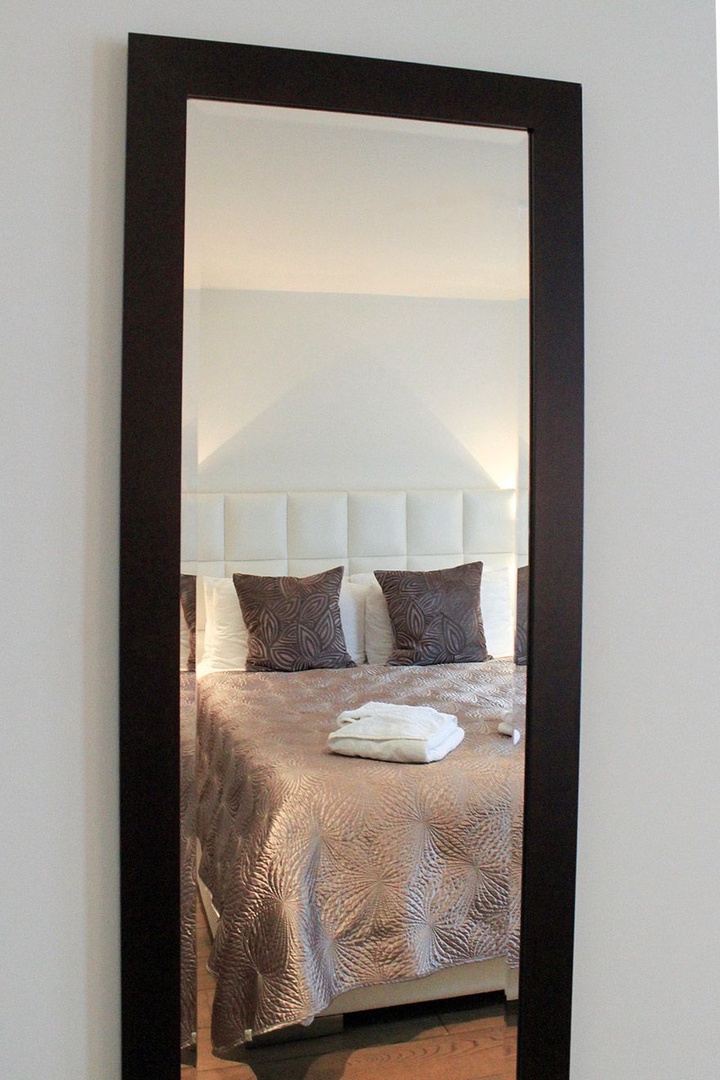 Long mirror in the first bedroom makes getting ready a breeze!
