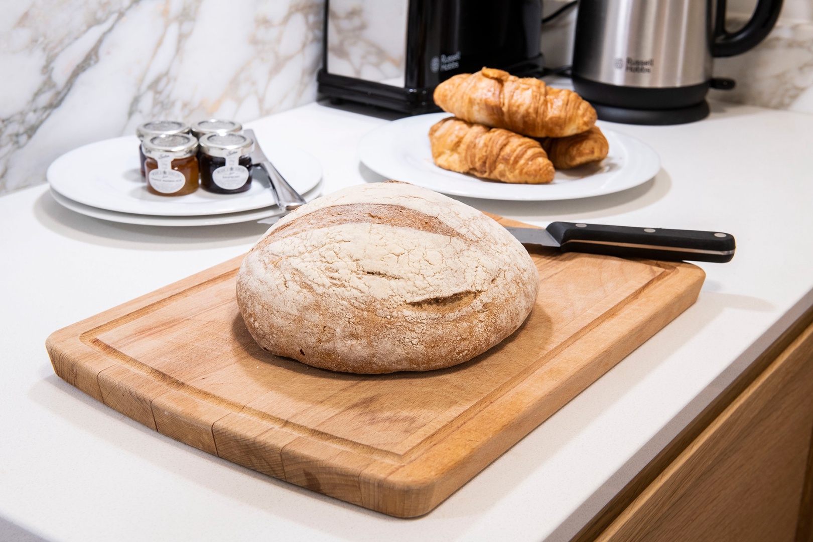 Treat yourself to freshly-baked bread and pastries from a local bakery.