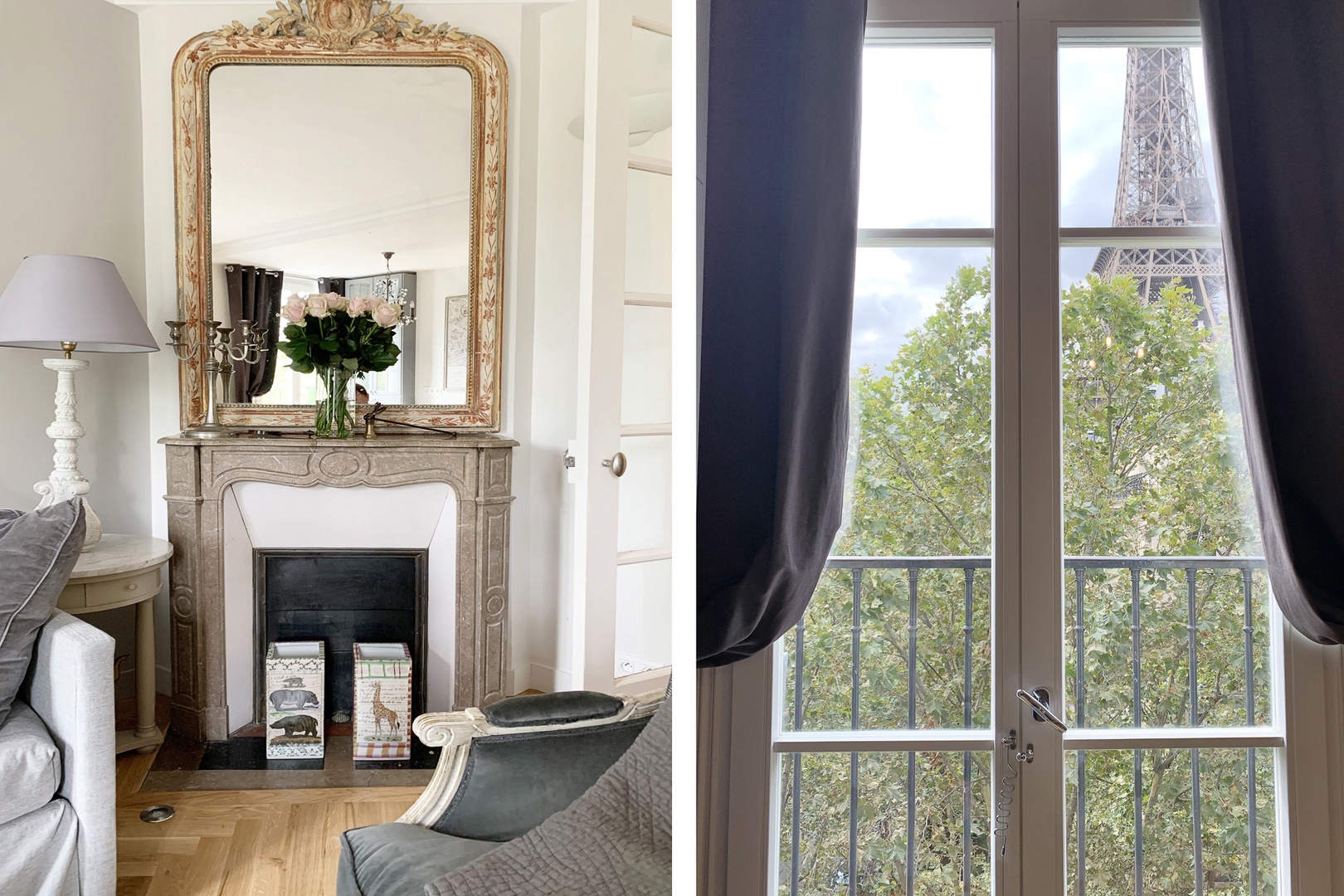 The elegant French décor truly makes you feel like you're in Paris.