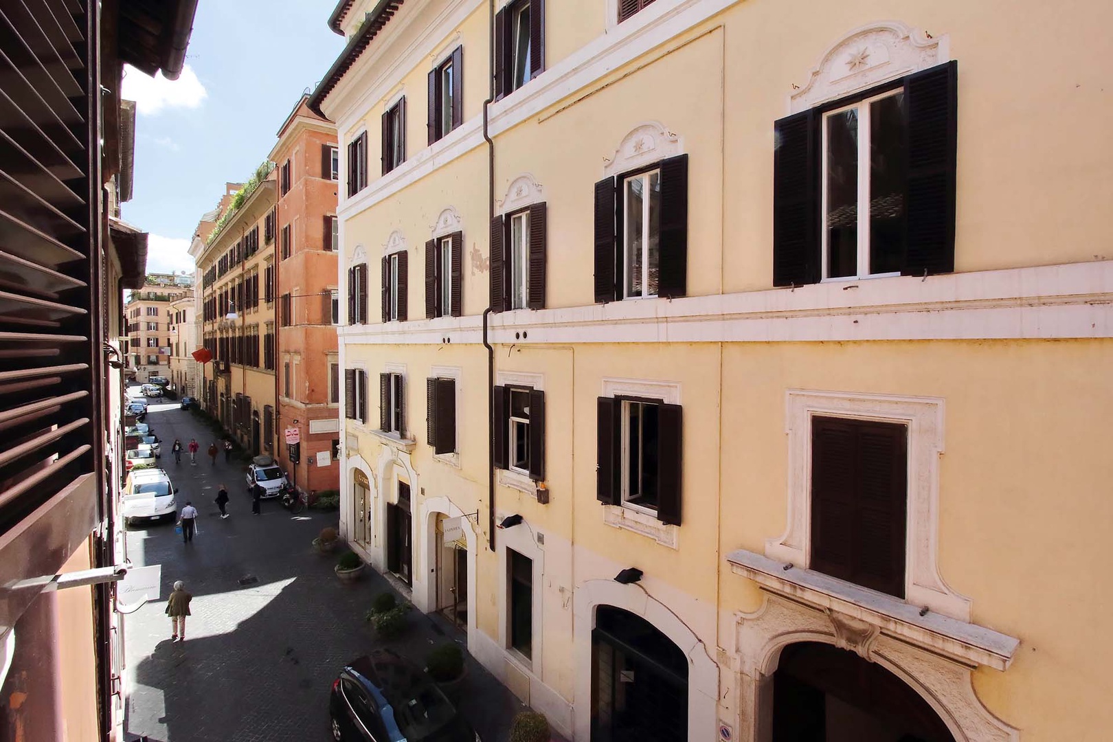 Elegant Via Bocca di Leone view from apartment