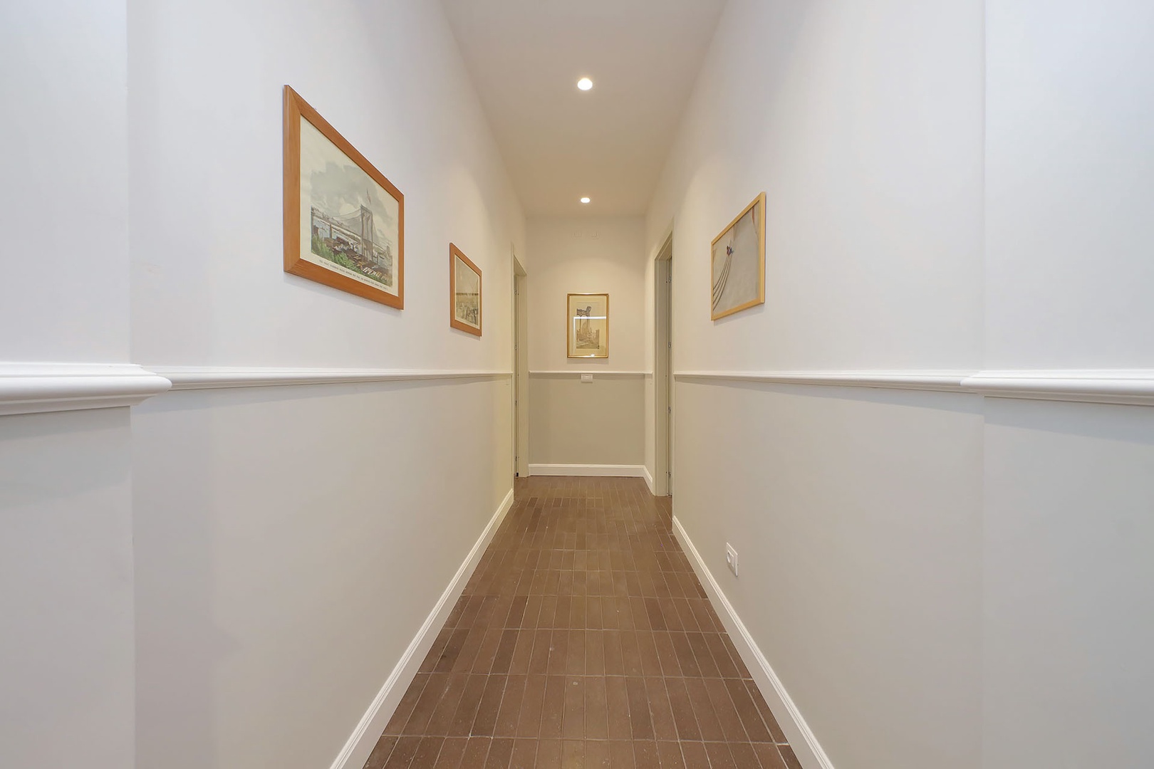 Hallway to the bedrooms and bathrooms