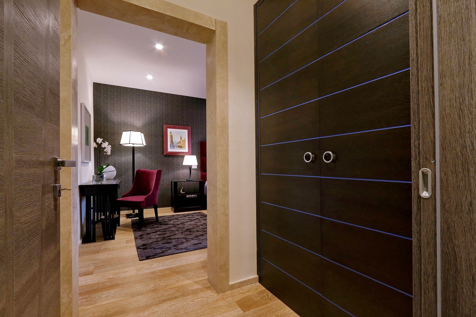 Beautiful entrance to bedroom 1.