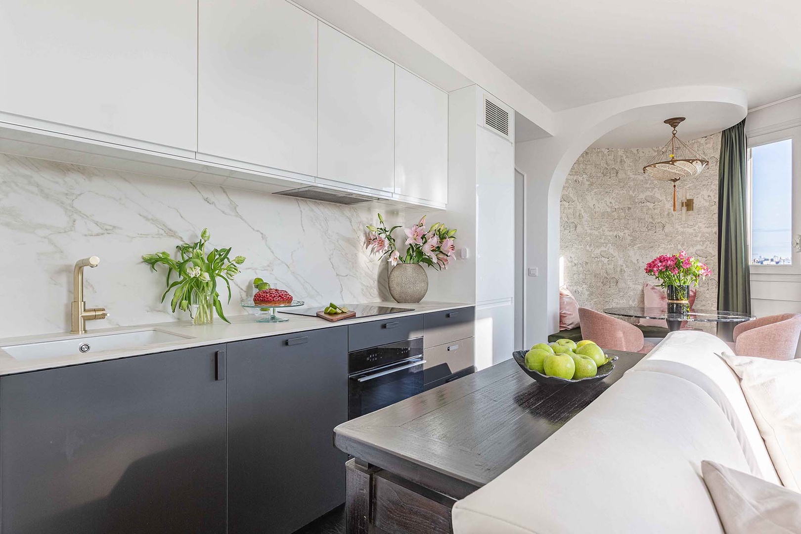 We love open-plan living areas - each with well-defined spaces.