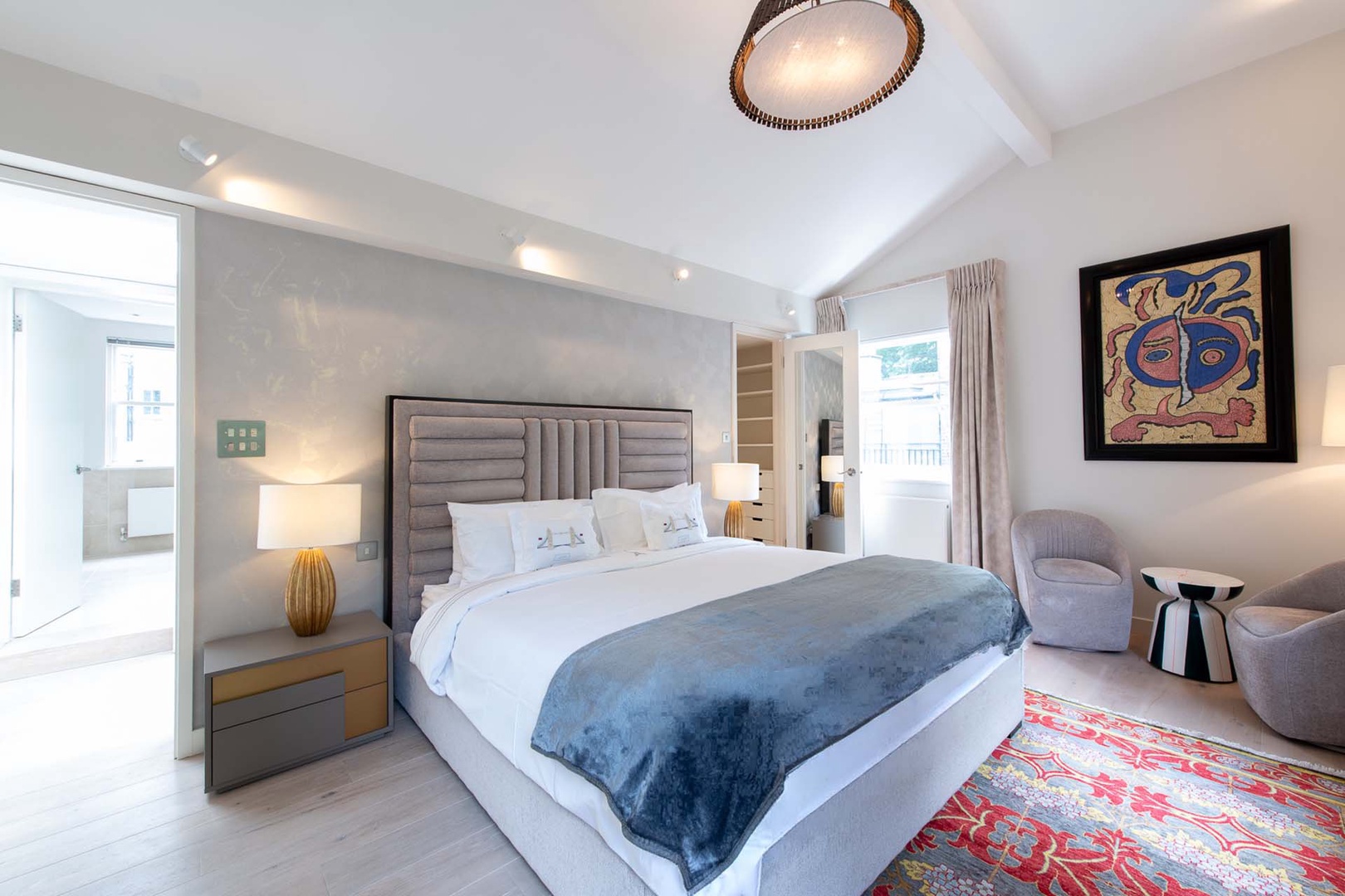 Sumptuous bedroom 1 with en suite located on top level of the home.