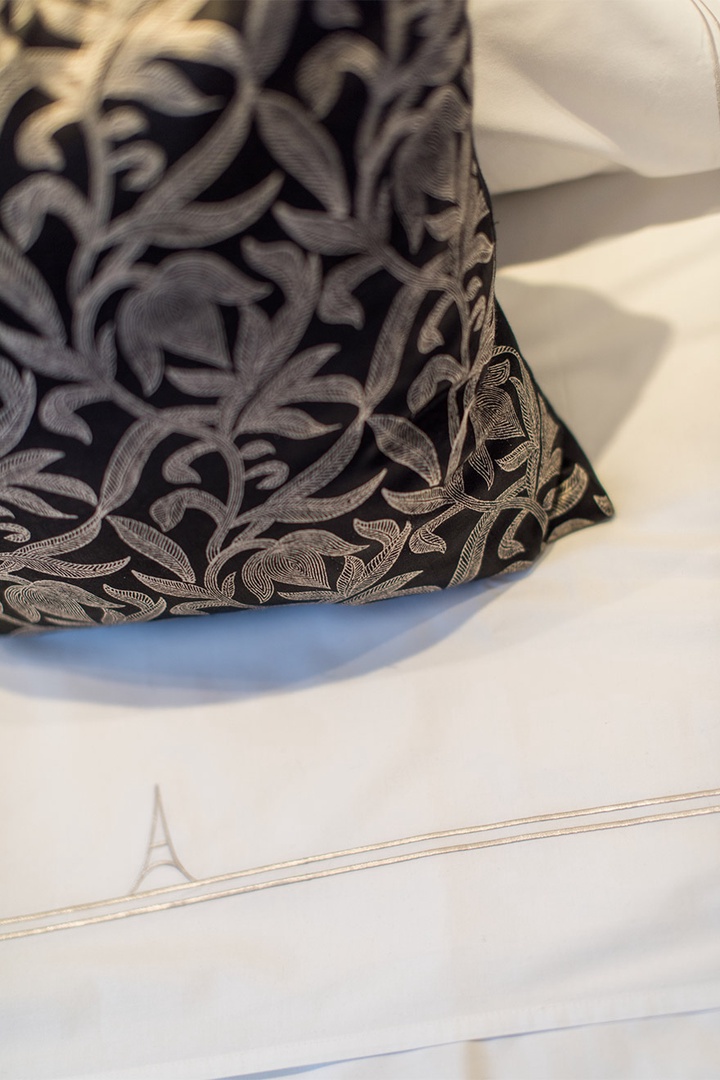 Luxurious Paris Perfect linens on the beds