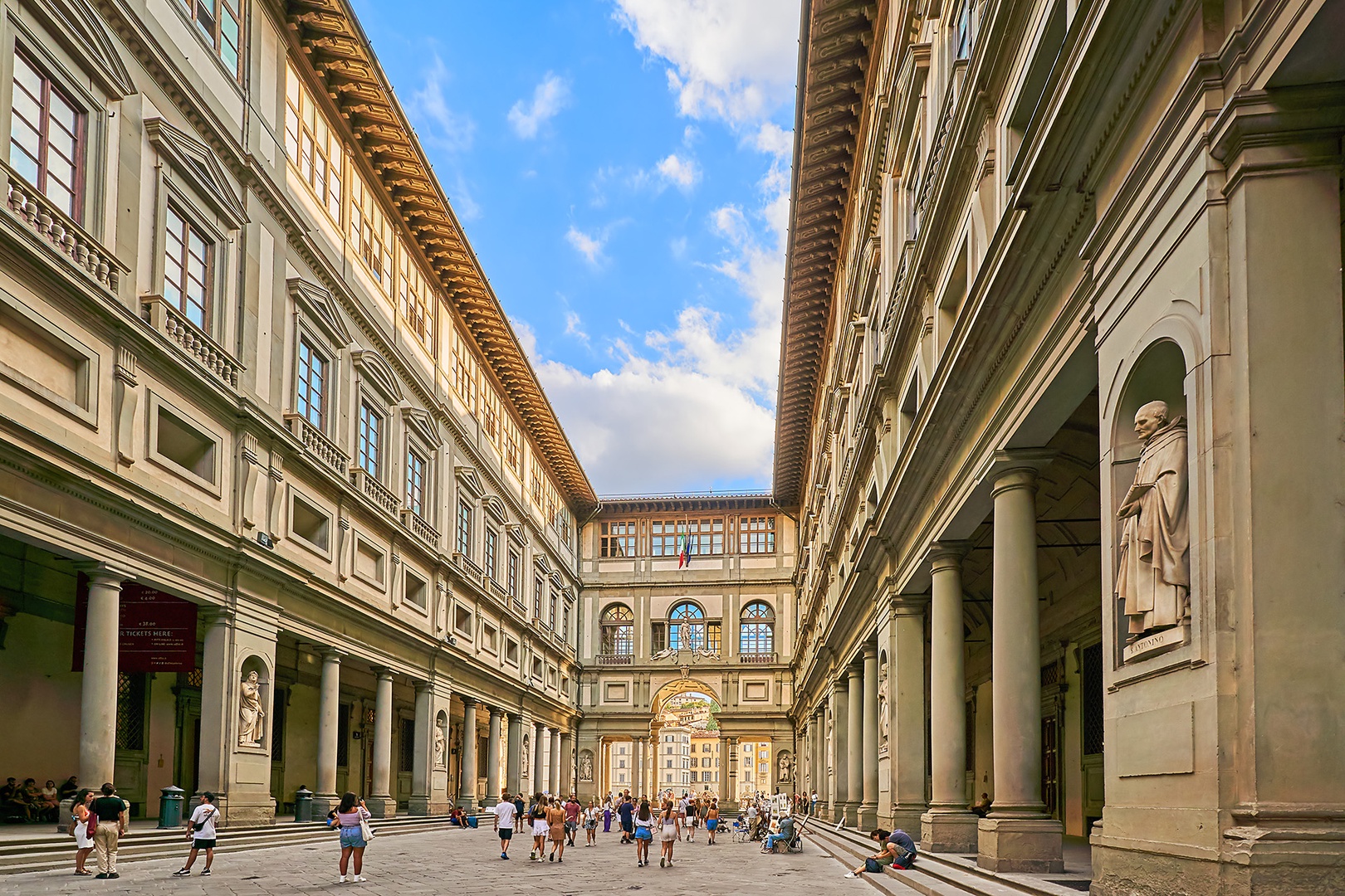 The Uffizi Gallery holds one of the world's finest art collections.