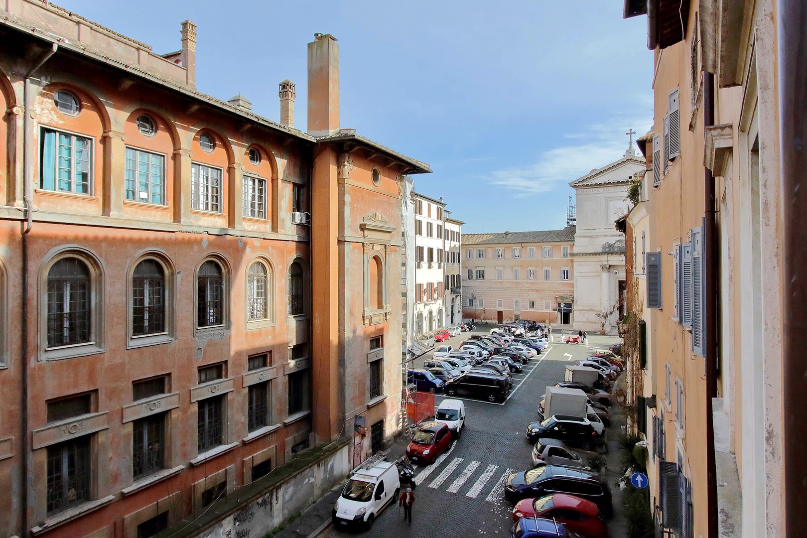 Classic Roman view from living room windows.