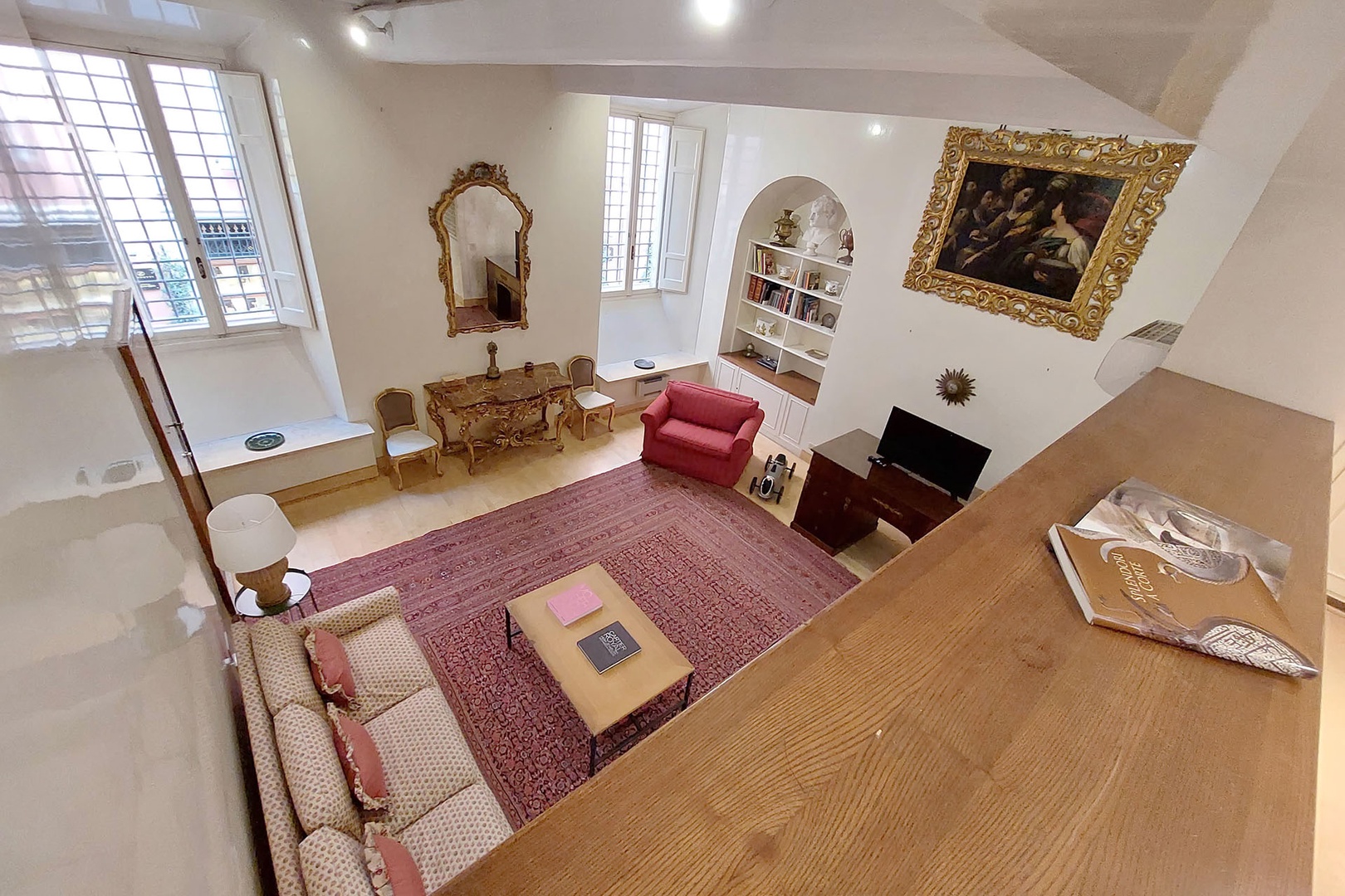 Open loft allows the architectural design to shine.