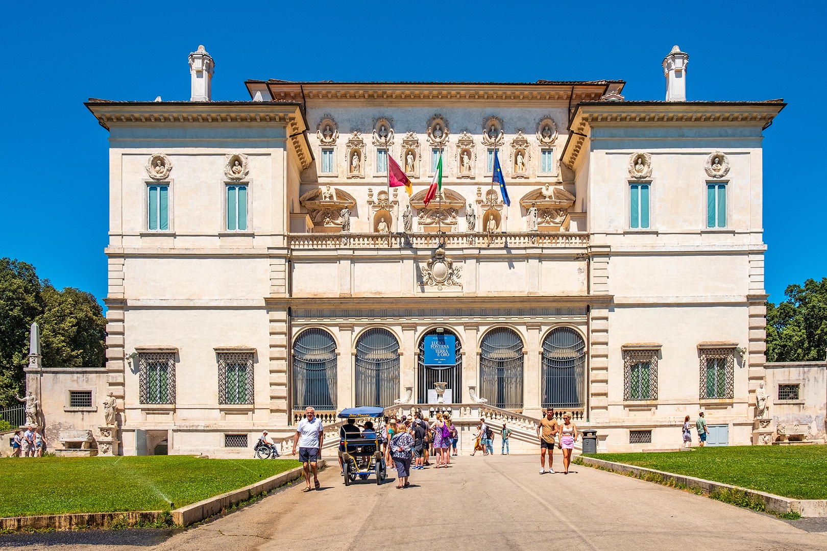 Admire masterpieces by Bernini, Caravaggio and more at the Borghese Gallery.