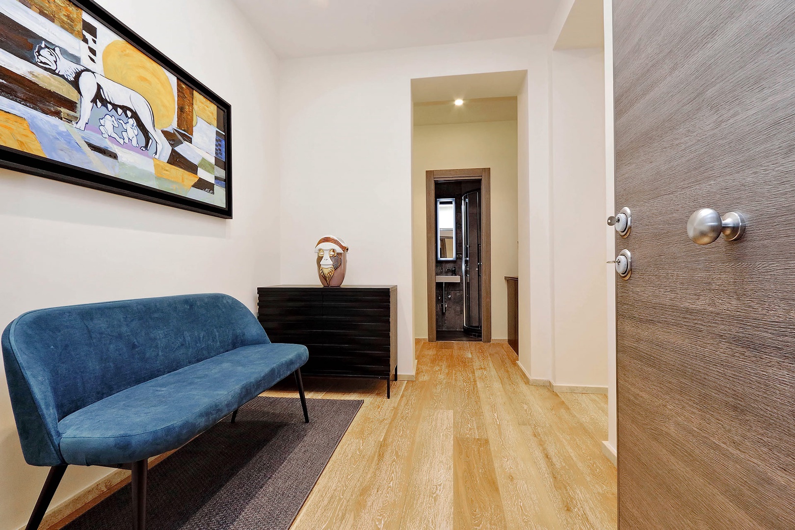 A welcoming entryway to the Dolce apartment.