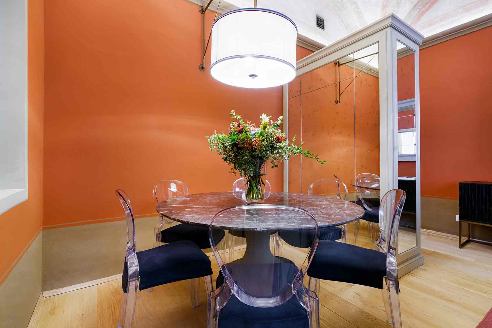 Gather around this stylish dining table.