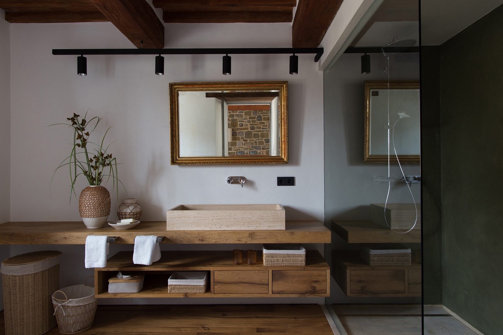 Bathroom 2 with an enclosed shower