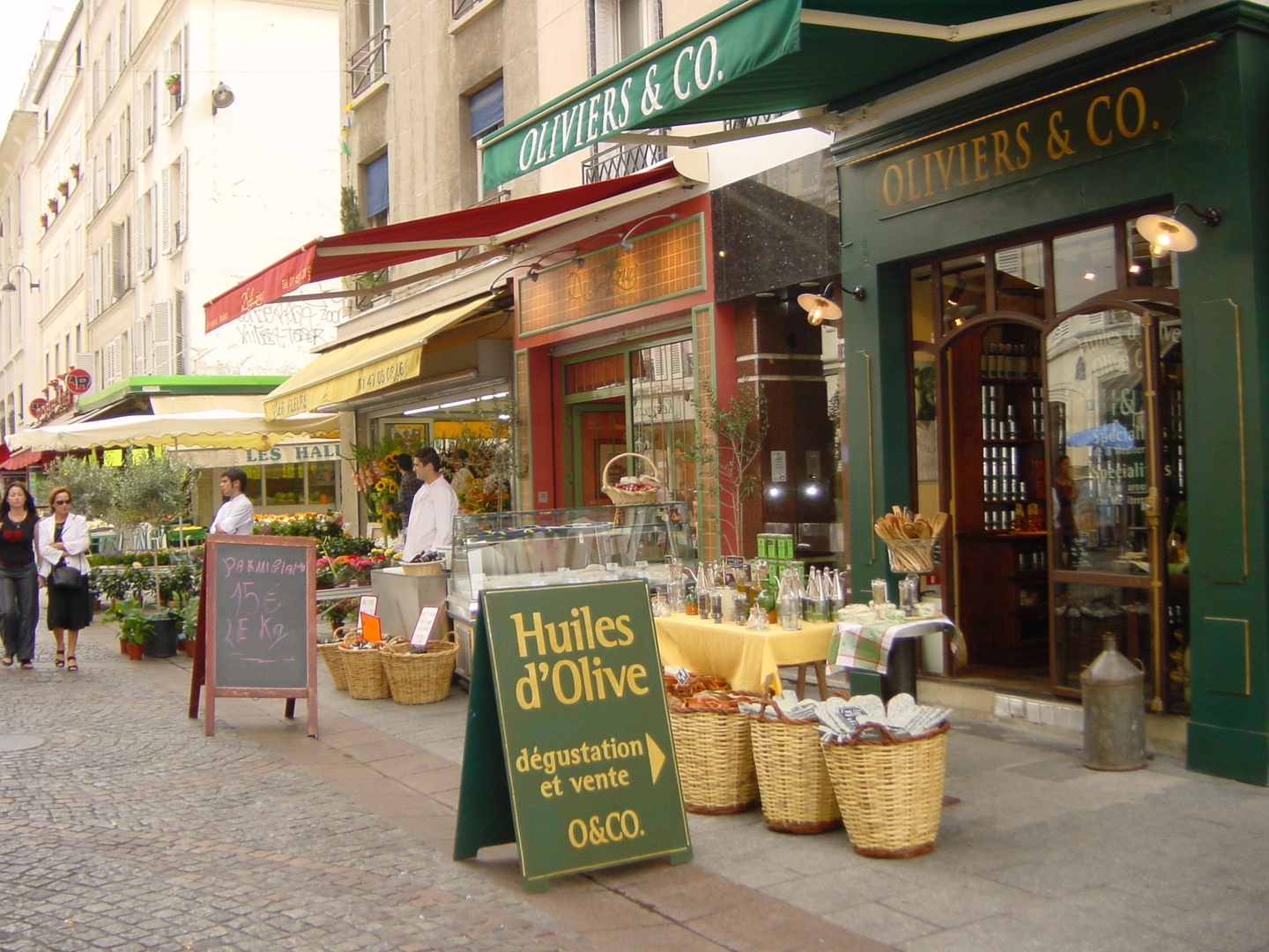Enjoy the sights and sounds of nearby Rue Cler market street.