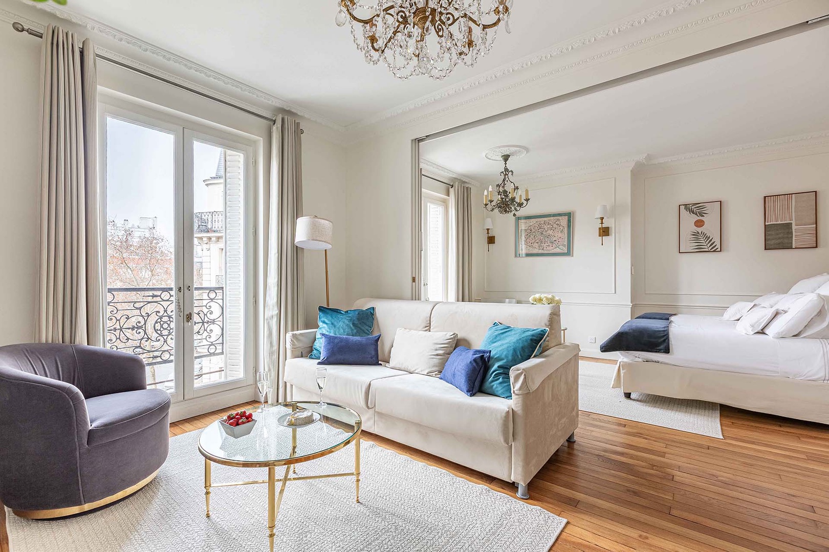 Welcome to the quaint Clairette rental, decorated with a modern French flair!