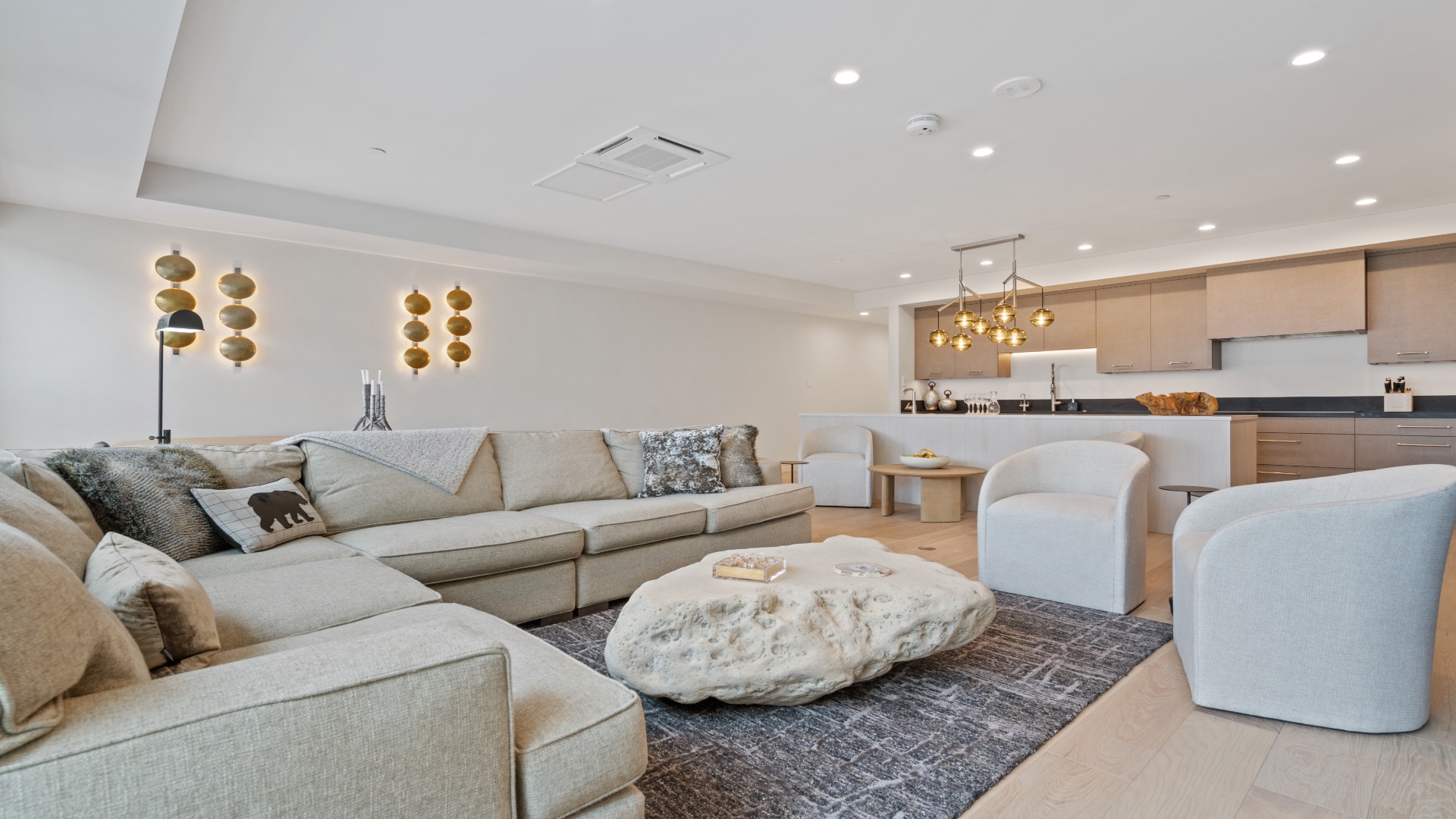 Sink into plush seating and unwind in your open-concept space, where modern elegance meets cozy comfort. Everything you need to feel at home awaits here.