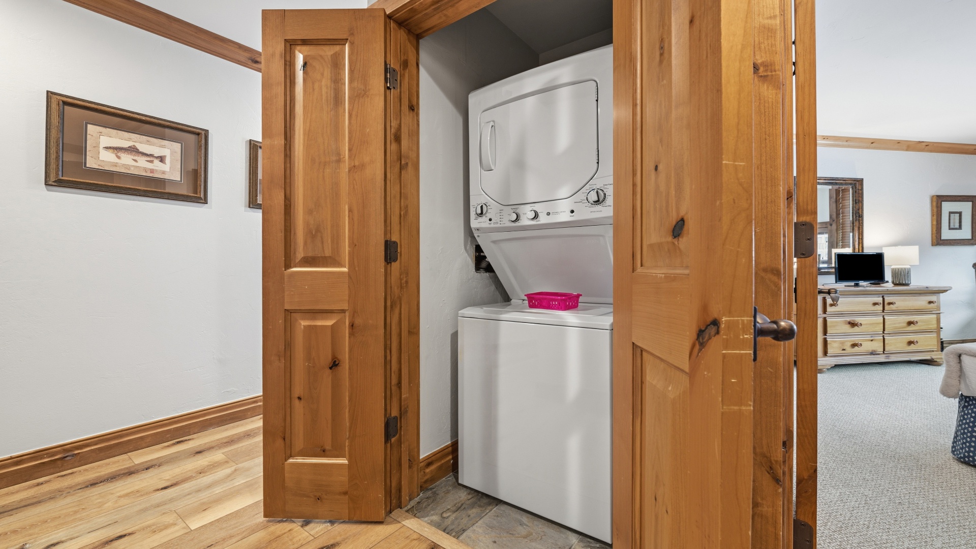 Conveniently tucked away yet easily accessible, your in-unit washer and dryer lets you pack light and keep your belongings fresh throughout your entire stay.