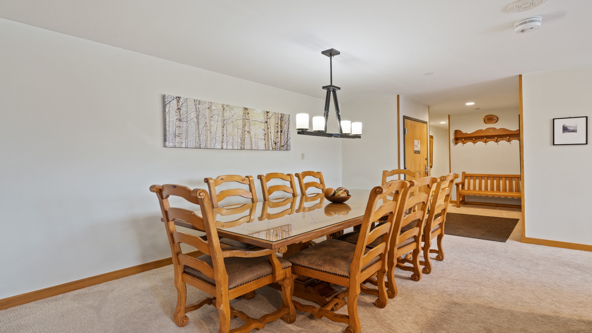 Gather everyone around this spacious dining table for memorable meals together—there's room for the whole crew to share stories and laughter.