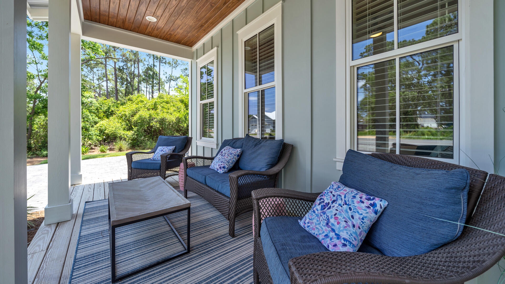 Lounge on the shaded front porch!