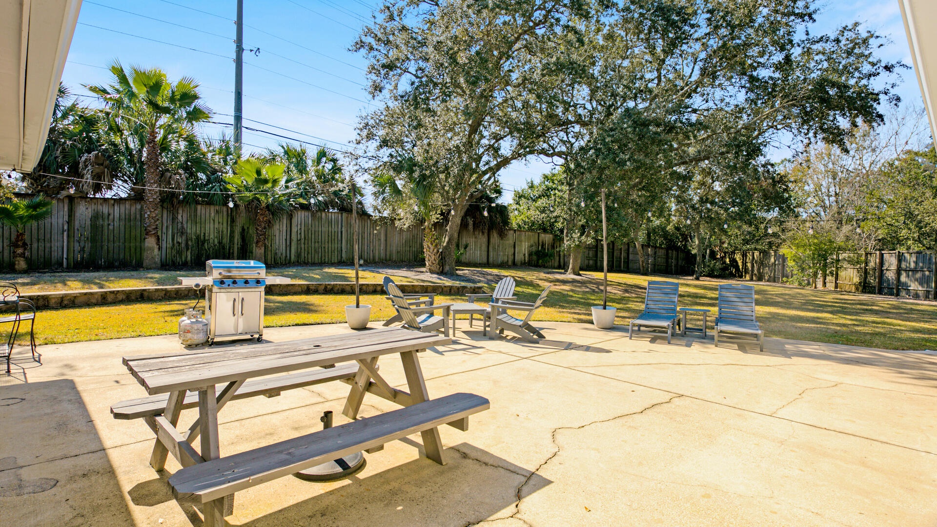 Enjoy grilling, outdoor meals and relaxation on the back patio!