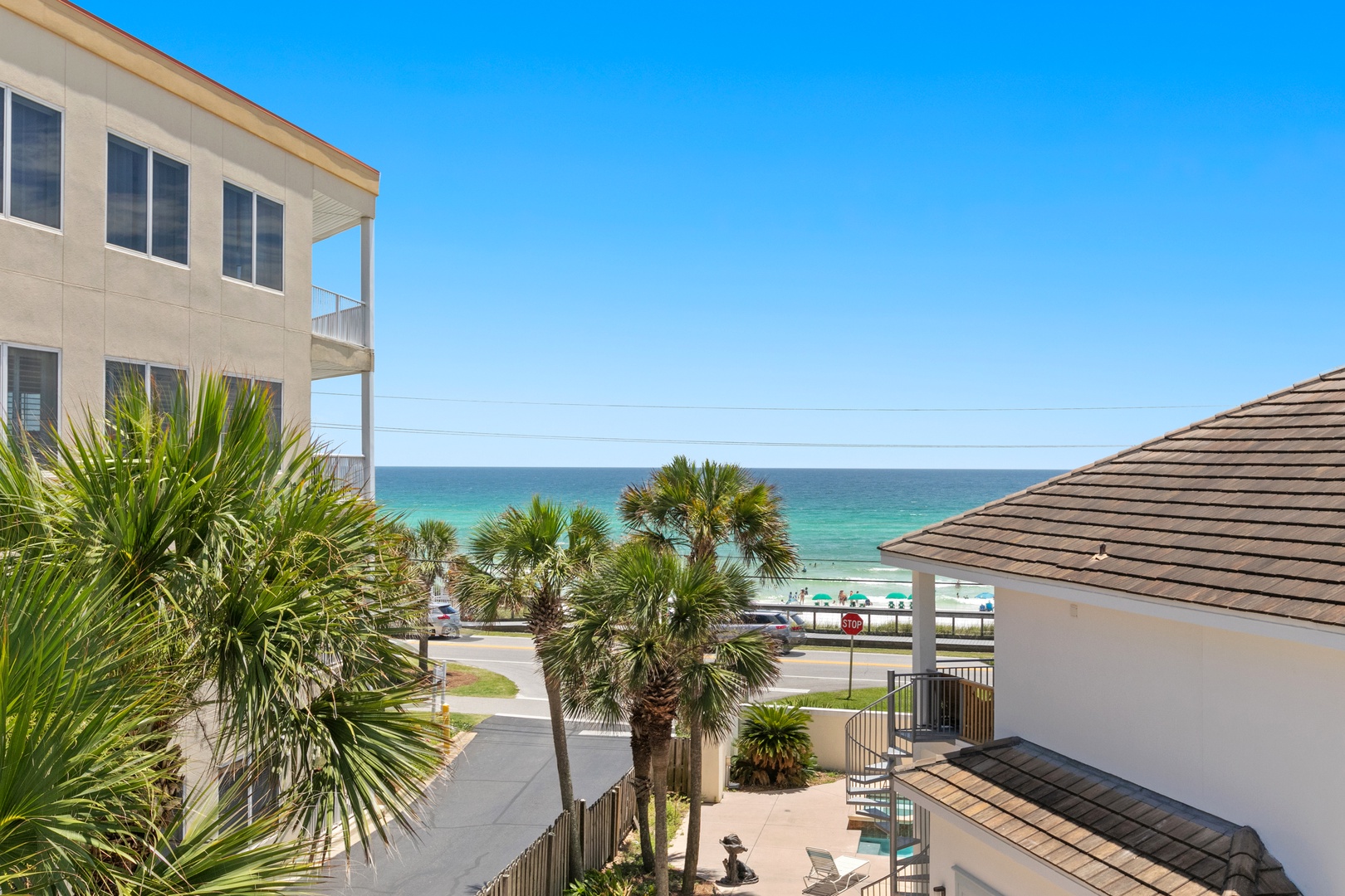 Gulf views from the 3rd floor balcony!