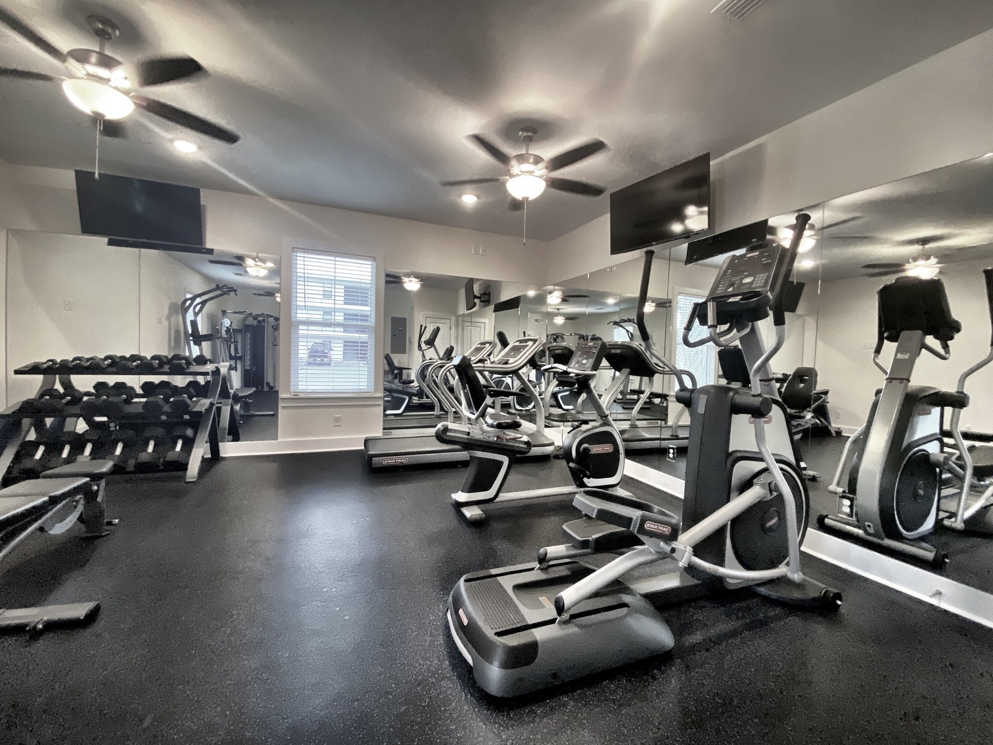 Grab a workout in the fitness center!
