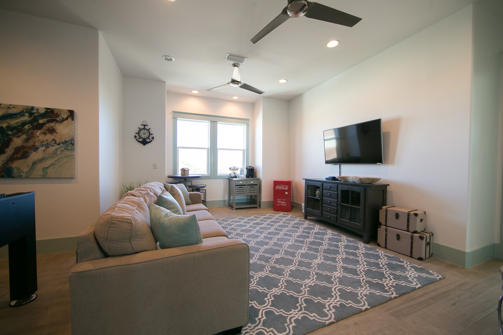 The third floor family room offers additional space to relax!
