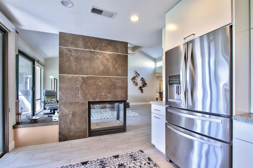 Fireplace in Kitchen