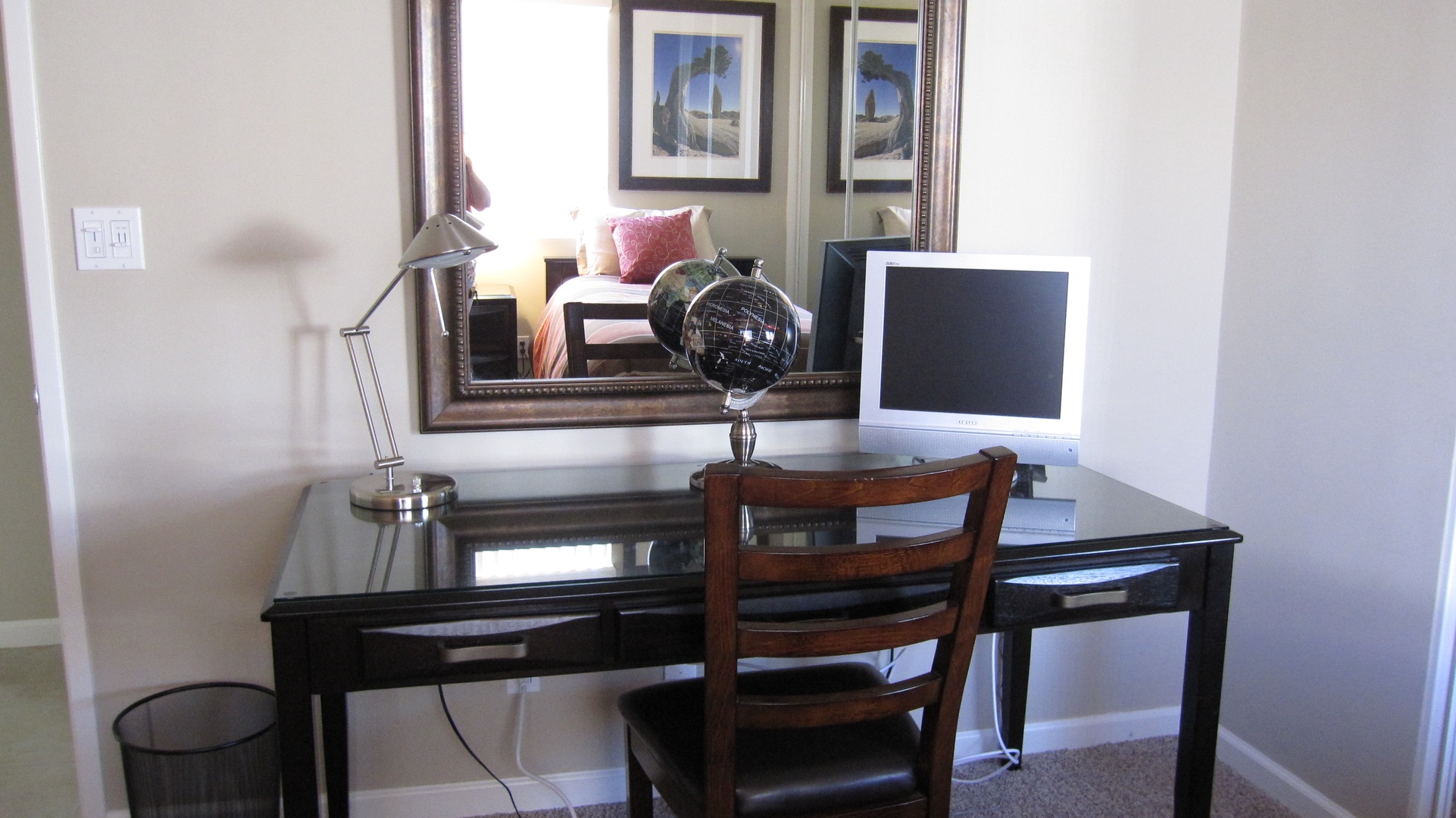 Desk in Twin Guest Bedroom