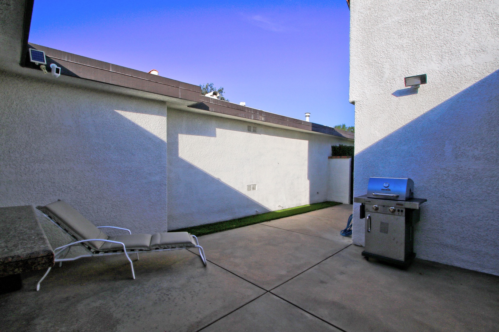 Entry Courtyard with BBQ Grill