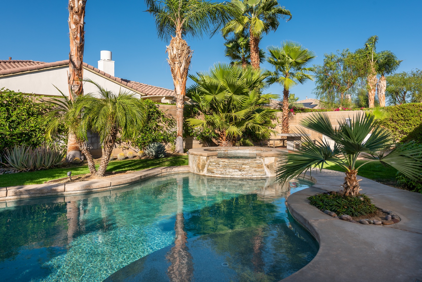 Pool & Spa with Desert Landscaping