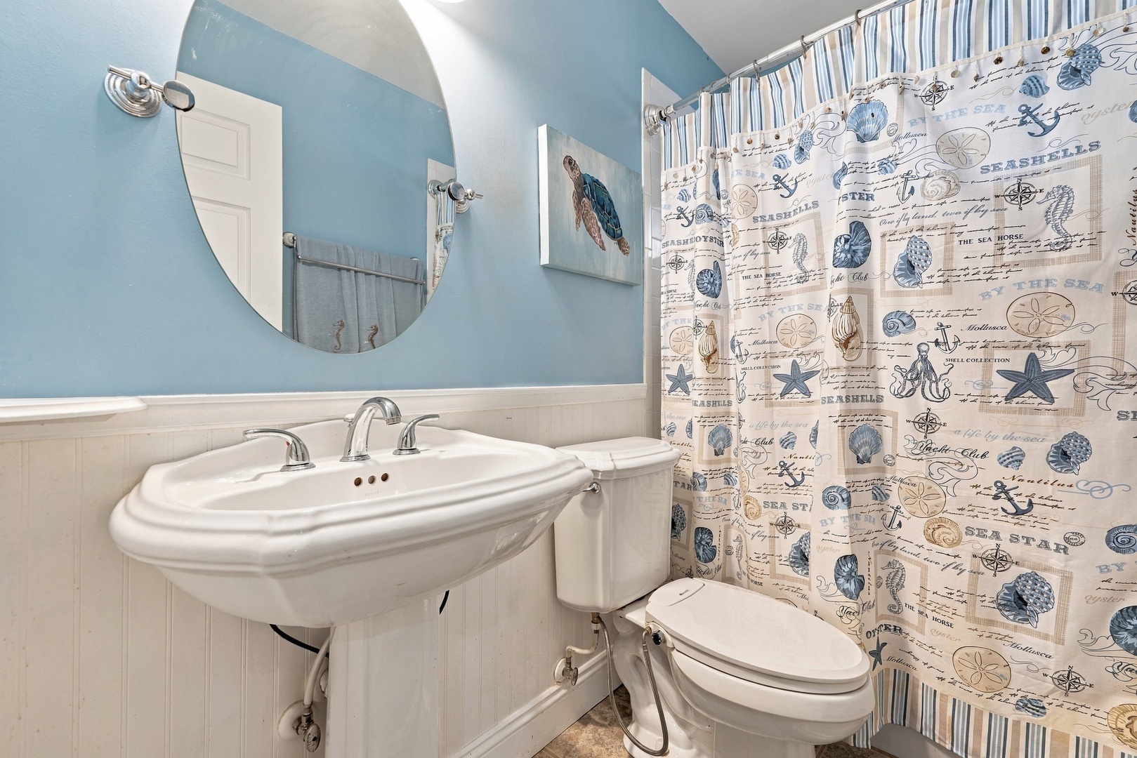 Guest Bathroom with Shower.