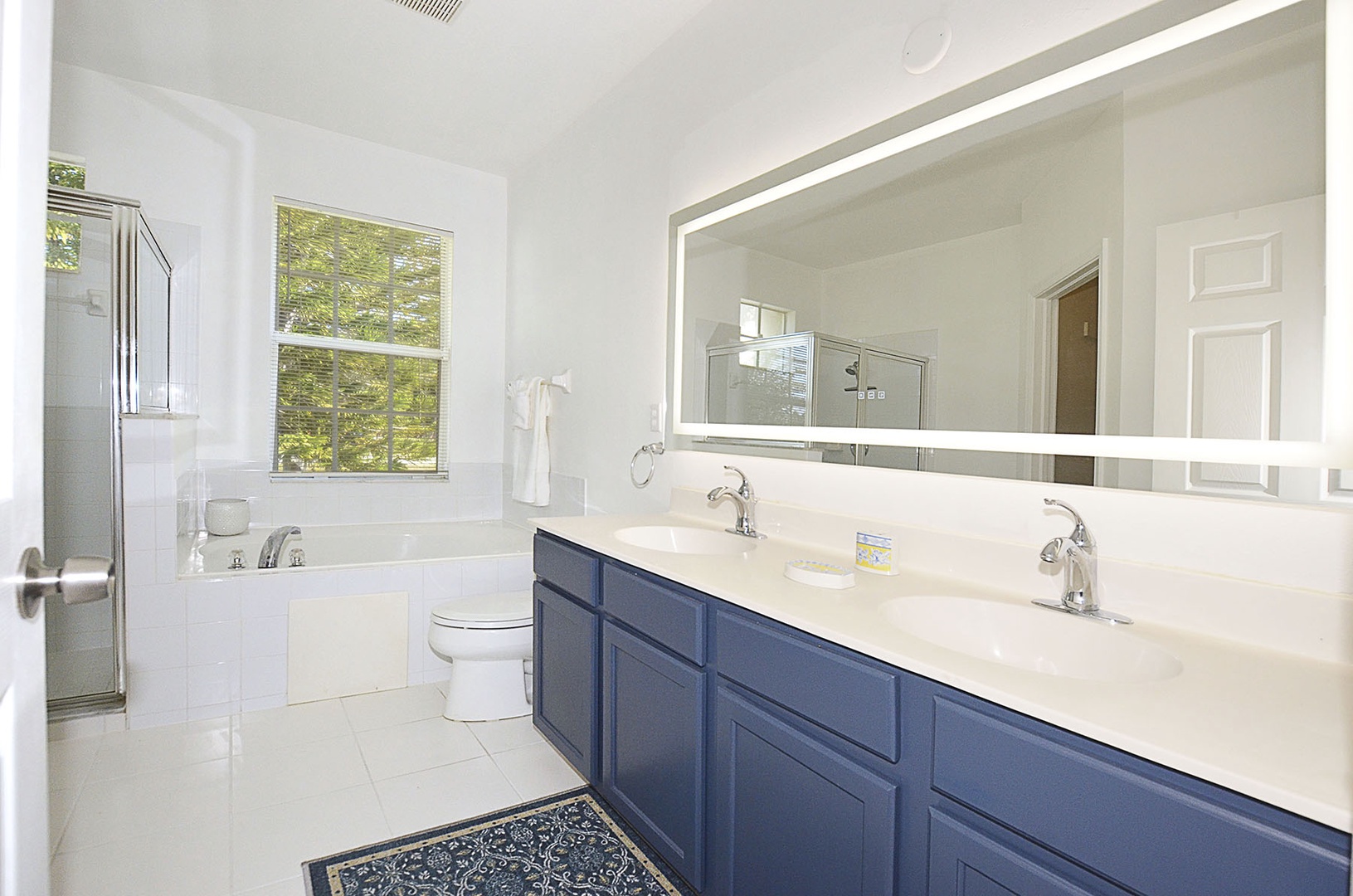 Primary Ensuite Bathroom with Double Sink vanity