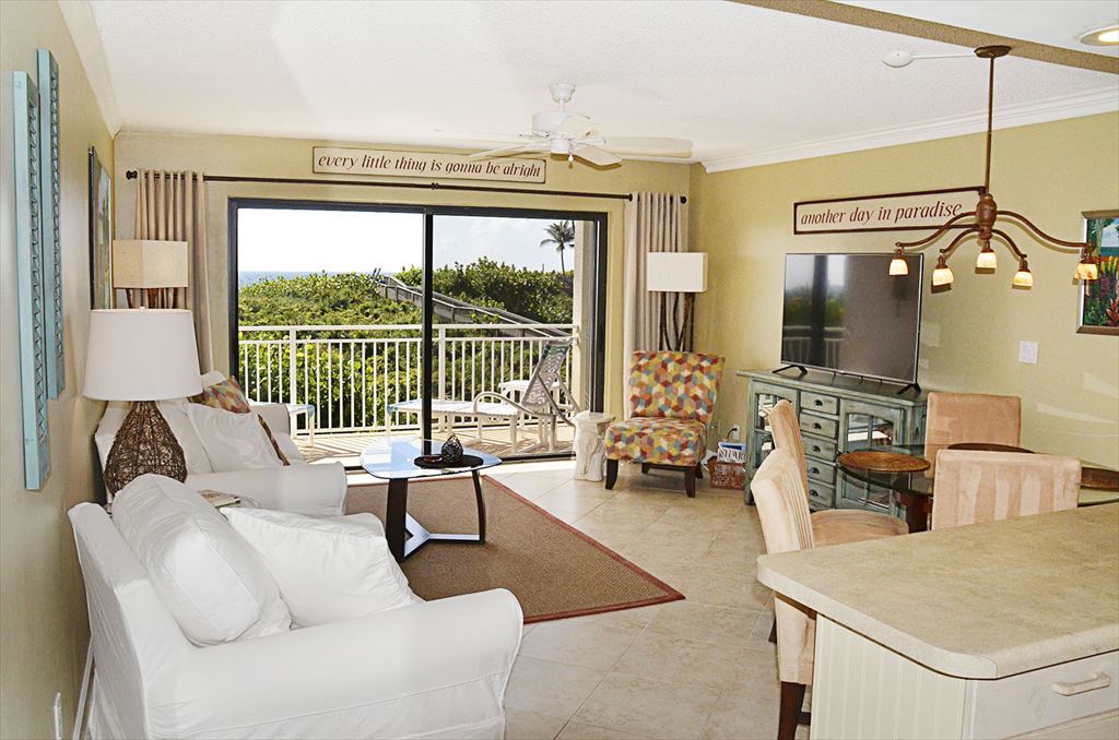 Living Room with Flat Screen TV