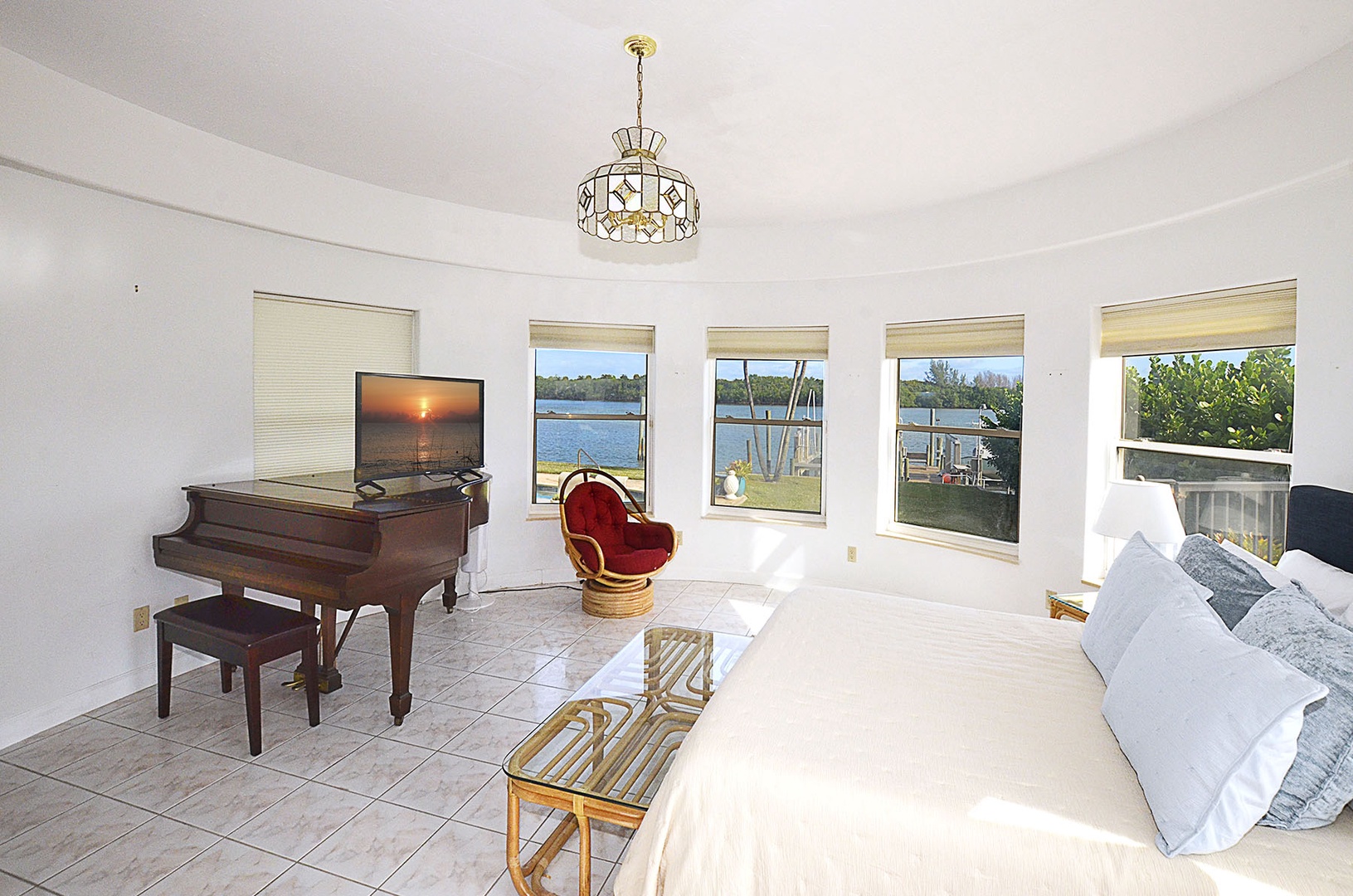 1st Floor Primary Bedroom #1 with beautiful waterfront views