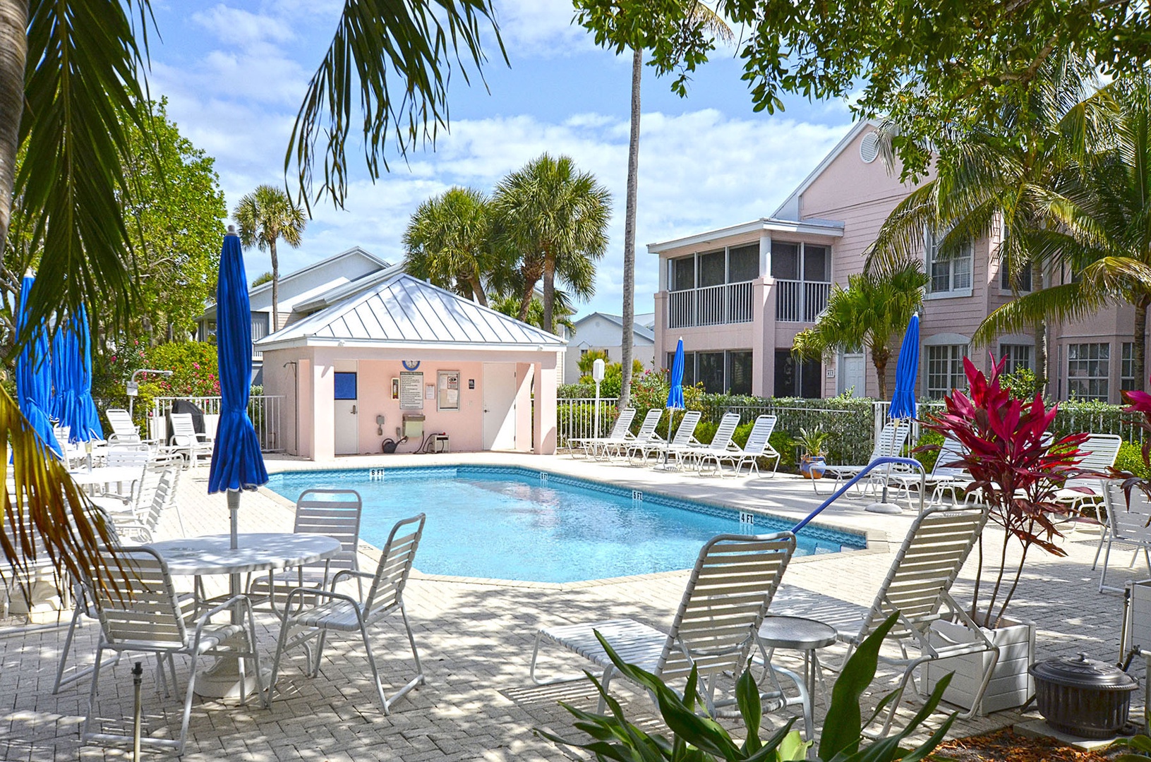 Community swimming pool.