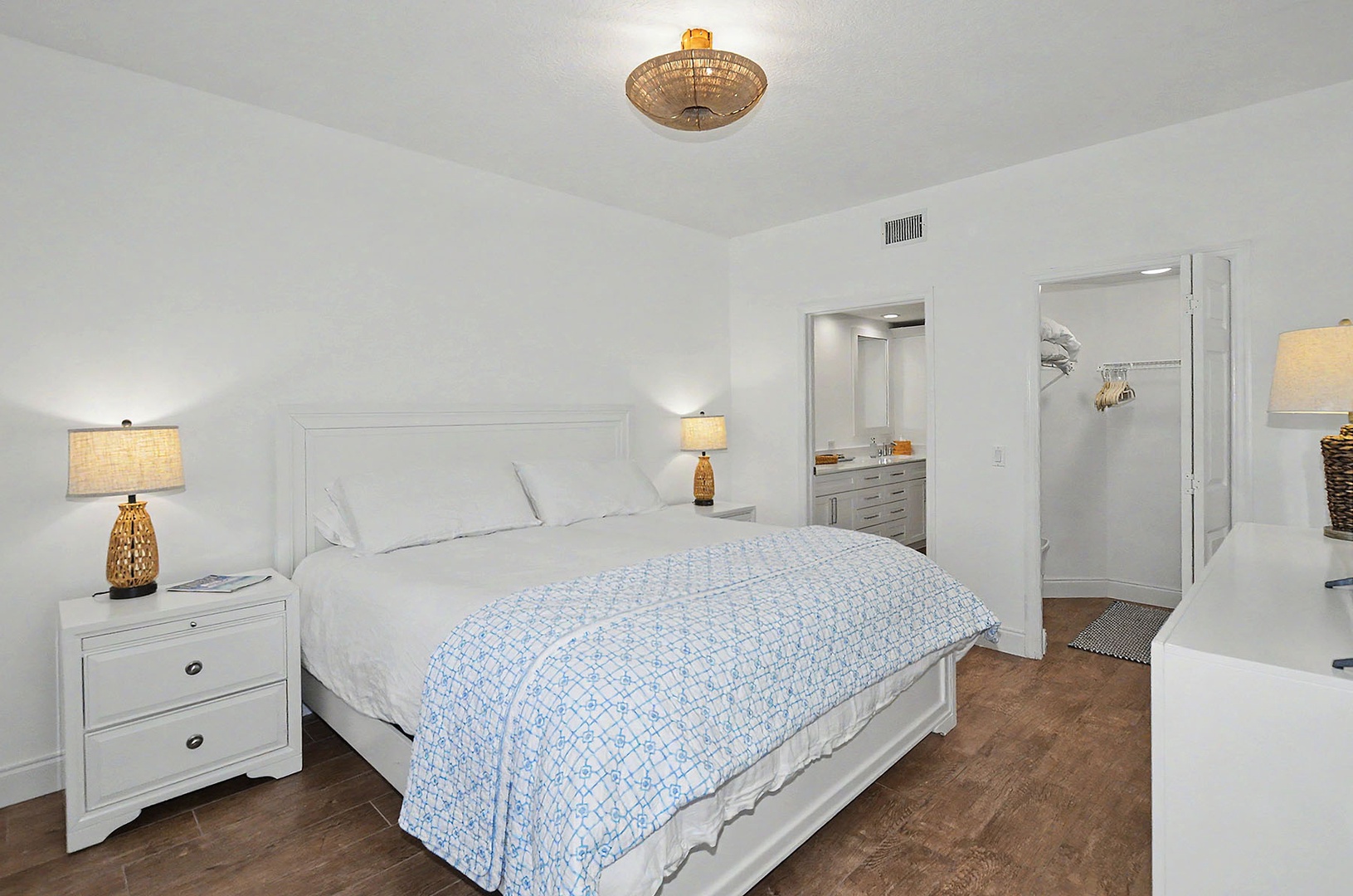 Primary bedroom with ensuite bathroom.