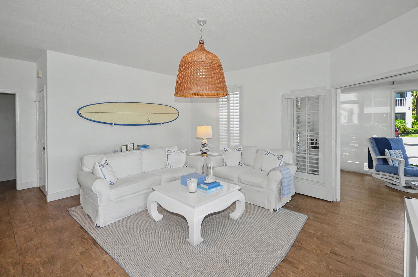 Comfortable living room furniture.