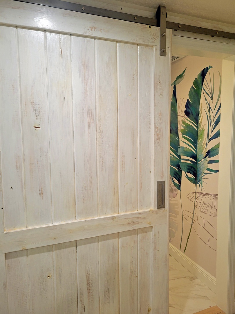 Half-Bath Sliding Barn Door