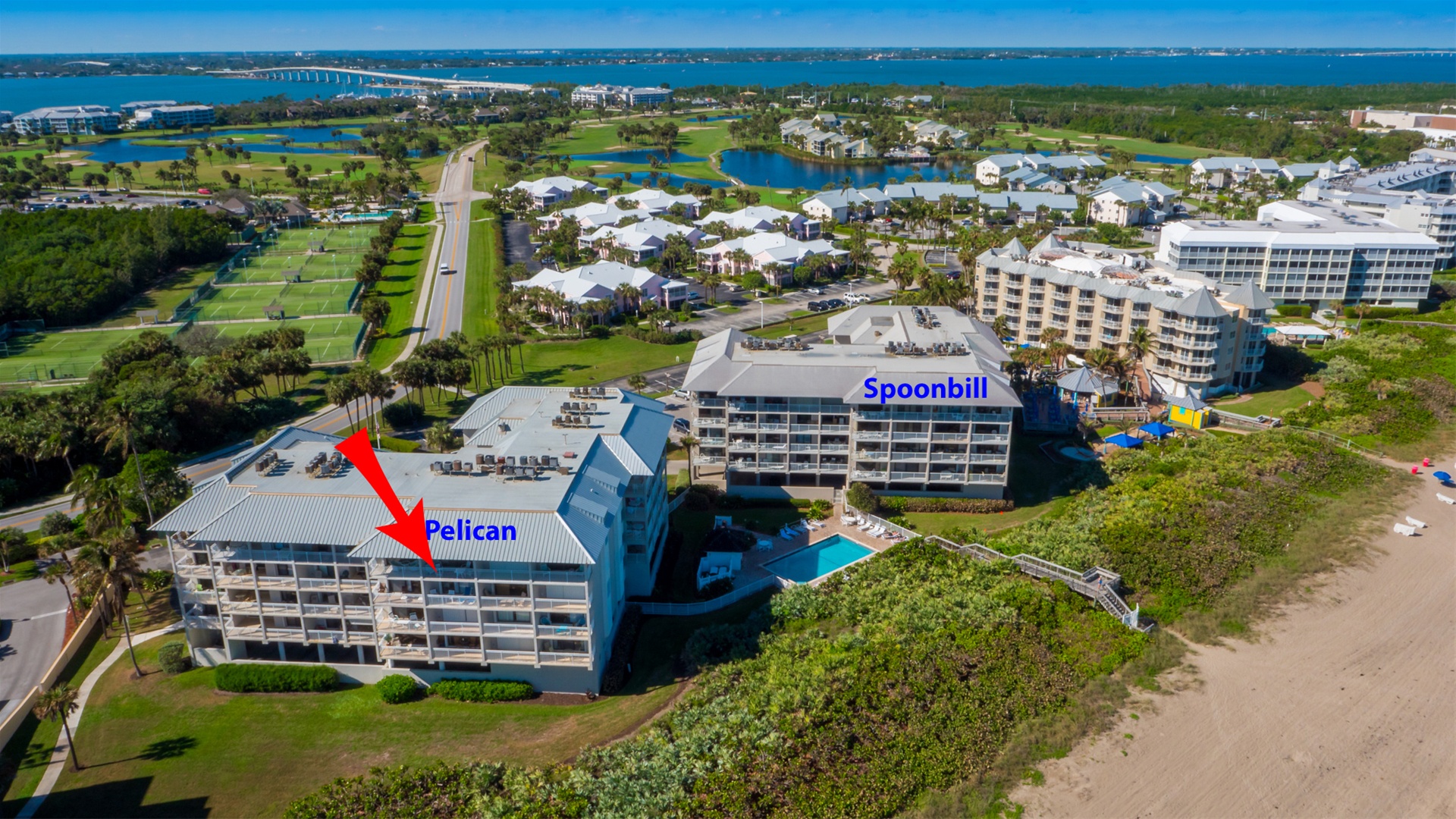 Resort Villas Buildings with residence marked